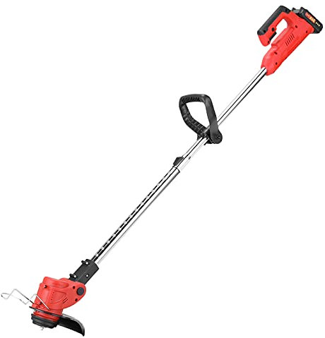 Tagliabordi A Batteria 21V, Mangiatore Di Erbacce Estensibile Portatile Leggero 2 in 1 Con Batterie E Caricatore Per Strumento Di Potatura Da Giardino,2 battery