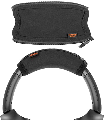 Desing Wish Kopfhörer-Kopfband-Abdeckung, waschbar, staubdicht, weich, kompatibel mit Sony WH-1000xm2 WH-1000xm3 WH-1000xm4, Ohrhörer-Schutzhülle, Kopfband-Kissen, Kopfhörer-Abdeckung (schwarz)
