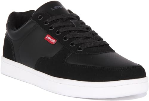 Levi's Reece, Sneakers Hombre, Negro (Regular Black), 41 EU
