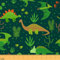 Ckunstoon Dinosaurier Stoff Meterware Niedlicher Dinos Polsterstoff Safari Dschungel Wildtier Dekorationsstoff Pflanzentiere Drinnen Draußen DIY Kunst Wasserdichter Stoff 92 x 150 (HxB)