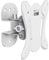 PureMounts® TV Halterung - Swivel - Vesa 100, Wandabstand: 75mm, Traglast max. 25,0kg, neigbar 3°/-12°, schwenkbar 25°/-25°, weiß