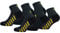 Caterpillar 6 Paar Sneaker Work Knöchellang – Fußgewölbestütze – Frottee-Einlegesohle – Baumwolle (Anthrazit-Schwarz, 43-46)