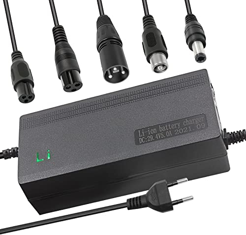 29.4v 5a Li-ION Chargeur de Batterie Multi-Plug Compatible avec Dream I-100 All-Star Super Ranger, Astro Turbo sypher Adaptateur Secteur powerfast 24V 7s