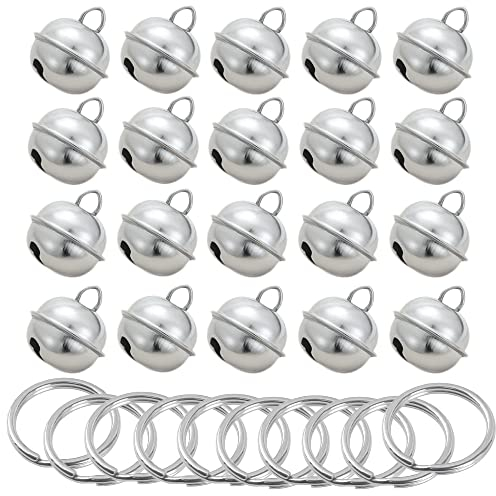 Sctmda Haustier Glocken für Halsbänder 10 Stück Laute Hundeglocken Katzenglocken Halsband Kleine Glocken Glöckchen Hundehalsbandglocken Halsband Anhänger Hundehalsband Charms für Dekoration