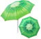 botle Sombrilla para el jardín Material poliéster/TNT vellón/acero color tema turístico playa fácil plegable función freno moderno funcional, verde, D 180 cm