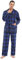 kolipajam Ensemble pyjama en flanelle pour homme, Bleu clair et noir et blanc à carreaux, M