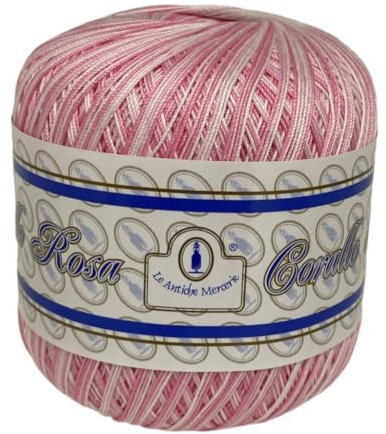 COTONE PER UNCINETTO N° 12 FILO DI SCOZIA GOMITOLO DA 100 GRAMMI (SFUMATO ROSA 69)