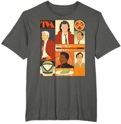 Marvel Studios Loki Season 2 Faces of the TVA & Pie Disney+ T-Shirt