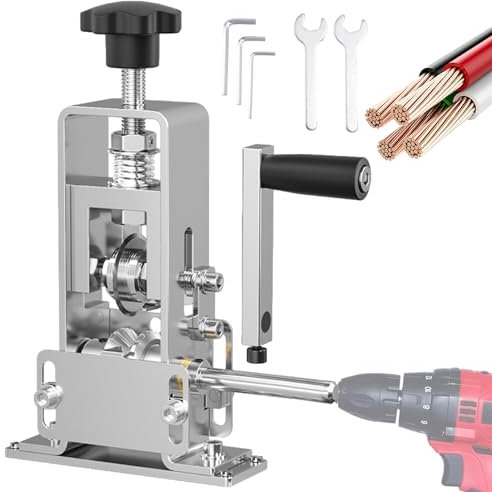 Fulenyi Maquina Pelacables Cobre - Máquina Cobre portátil -máquina Pelacables Manual Cable - máquina peladora Cable accionamiento Taladro eléctrico Manual o Conectado