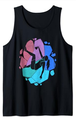 Bouldern Kletterer Kinder Damen Mädchen Berge Klettern Tank Top