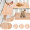 4-Piece Hamster Zubehör Hamsterpedal: Hamster Spielzeug Plattform für Haustiere mit 3 Bälle, Meerschweinchen Spielzeug Hamsterpedal L Jumping Board Round für Chinchilla Hasen Meerschweinchen