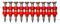 1000x Clavos de acero 22mm - para Würth DIGA CS-2/3