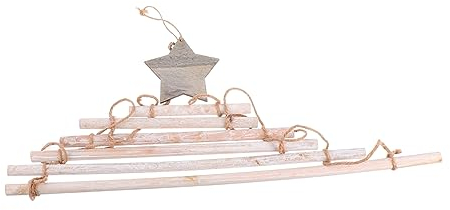 AOKWAWALIY Árbol de Navidad para colgar en la pared, soporte de Buda para colgar en la pared, estante de esquina para árbol de Navidad, escultura de pared, ramas de Navidad, cuerda blanca, montado en