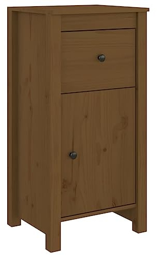 vidaXL Sideboard Schrank Anrichte Beistellschrank Kommode Mehrzweckschrank Standschrank Wohnzimmerschrank Honigbraun 40x35x80cm Massivholz Kiefer