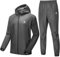 HOTSUIT Tuta da Sauna da Uomo, per Perdita di Peso, per Boxe, Allenamento, Sauna, Giacca e Pantaloni Grigio Medio 4XL