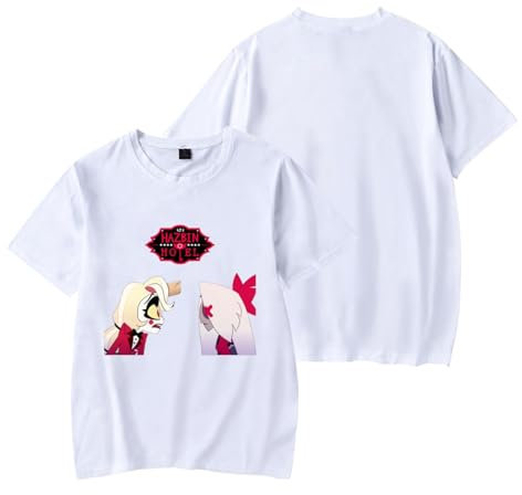 Hazbin Hotel Cards Hazbin Hotel Staffel 2 Pou Shirts for Men Weisse Tshirts T-Shirt Weiß 164 Schwarze Shirts Herren Hasbin Herren Tshirt Set Polyester Tshirt Kuh Kuscheltier Lila L