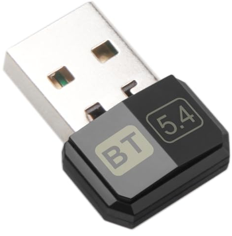 Bluetooth USB 5.4, Adaptador Bluetooth para PC (EDR & BLE) Plug & Play para Ordenador, Portatil, Ratón, Teclado, Altavoz, Compatible con Windows 7/10/11