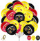 AhfuLife Deutschland Fussball Luftballons für Damen Fußball EM 2025, 30 Stück Deutsche 2025 Dekoration Deutschland Deko Ballons für Eurovision 2025 WM Olympia Haus Bar Garten Party Dekoration
