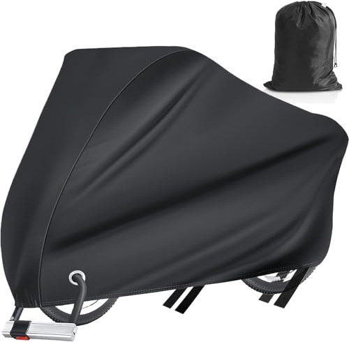 Aywyl Bike Cover, size of 24 inches, kids' bike cover, Waterproof Outdoor Bicycle Cover with Lock Hole for Mountain Road Bikes 210D Small Size (High density 210D )