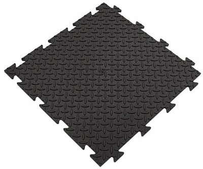 SET DA 4 PEZZI Piastrella morbida antiscivolo in PVC 50 x 50 cm con finitura chicchi di riso