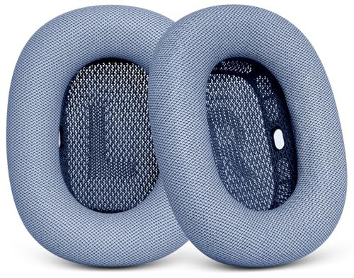 Ersatz-Ohrpolster für AirPods Max – verbesserte Ohrmuscheln für Apple-Kopfhörer – GVOEARS Ohrpolster-Abdeckung mit Silikon-Gel-Memory-Schaum (blau)