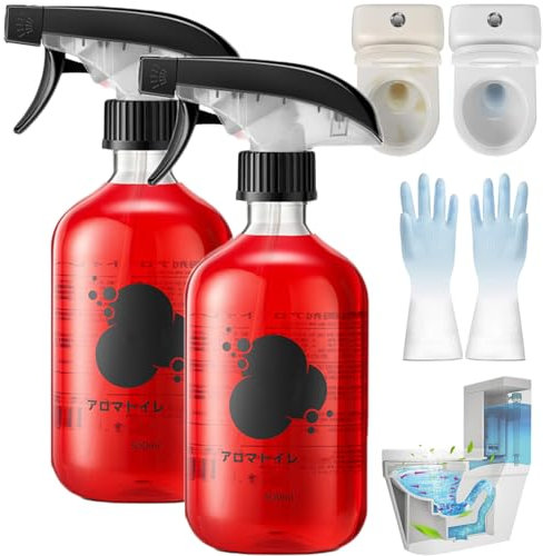 Effective Toilet Bowl Cleaner, Toilet Bowl Cleaner, Power Toilet Bowl Cleaner Cleaner, Natural Toilet Bowl Cleaner, Cleans and Freshens Toilet Bowl (2 Bottles)