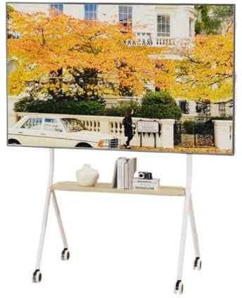 Universeller TV-Ständer für 107,7 cm (42 Zoll) LED-LCD-Fernseher höhenverstellbarer mobiler TV-Wagen mit Ablage, hält bis zu 50 kg Stativ-TV-Ständer mit Rädern