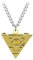 YuGiO Collier Millenium Pyramide Puzzle Collier pendentif YuGiO Oeil d'Horus Accessoires (Gold)