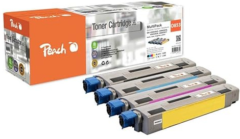 Peach Toner Oki MC853 O4586 Multipack bk,c,m,y kompatibel