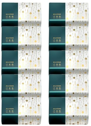 Kosmetiktuch – 4-lagig, 17,5 X 12 Cm, 10 Packungen, Kompakte Weiche Serviette | Gesichts-Nasen-Pflegetuch, Klassenzimmer, Reisen, Zuhause, Auto, Badezimmer, Küche, Sanftes Hautweiches Papier, Tägliche