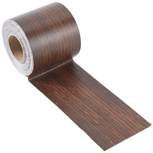 CREATCABIN Holzmaserungs Reparaturband Holzfarbenes Gewebeband Braunes PVC Selbstklebend Strapazierfähig Dekorative Aufkleberrolle Für Möbel Böden Schränke Tische Reparaturen Bastelarbeiten 10mx5cm