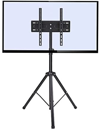 GUODDM Dreibein-TV-Ständer – Schwenkbare Und Klappbare Halterung, Höhenverstellbarer, Tragbarer LCD-Ständer, for Fernseher Von 32 Bis 55 Zoll, Max. VESA 400 X 400 MM