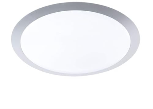 Trio Leuchten LED Deckenleuchte, Durchmesser 42 x 9 cm, A, 25 W SMD-LED inklusive eingebauten LED, 626512587 Titanfarbig