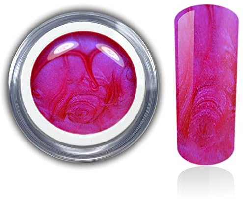 Farbgel metallic Bubble Violett Pink UV Led Gel Nageldesign Nagelgel Gelnägel Nailart RM Beautynails 1er Pack (1x5ml)