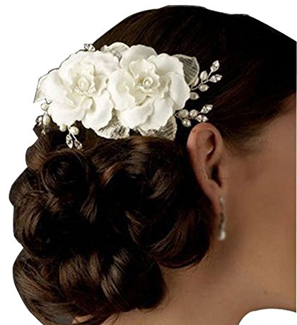 Très Chic Mailanda Haarstecker Steckkamm Brautschmuck Haarschmuck mit Perlen