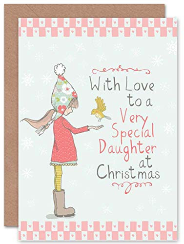 Wee Blue Coo Mit Liebe An Eine Ganz Besondere Tochter Weihnachtskarte