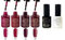 LoveCrazy 4pcs Kit De Colores 93-96 Esmaltes en Gel Manicura Francesa Uñas de Gel Esmalte Semipermanente Color Gel UV LED Manicura Arte