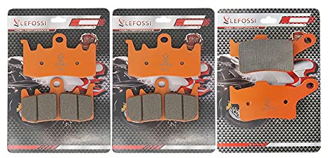 Motocicleta fibra de carbono Pastillas de Freno Delantero y trasero para Compatible con Can Am Spyder F3-S SE6/SM6 Spyder F3/F3-T 15-17 FA630F FA631R
