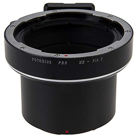 Fotodiox Pro Kameralinsenadapter für Hasselblad V-Mount Objektive an Nikon Z-Mount Spiegelreflexkameras, Schwarz