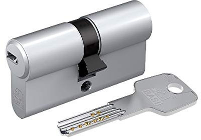 Profil-Doppelzylinder, VS, 5 Bohrmuldenschlüssel BM 30/30