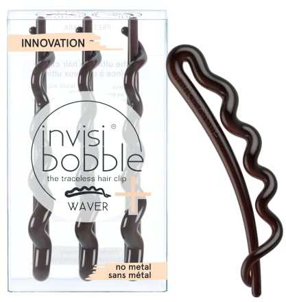 Invisibobble Waver pretty dark, Braun, 50 g, Pack of 3