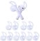 OneCut 5 Pairs Silicone Ear Tips Compatible for AirPods 1&2, Anti-Slip Sport Earbud Tips, Anti-Drop Ear Hook Gel Headphones Protective Accessories (White)