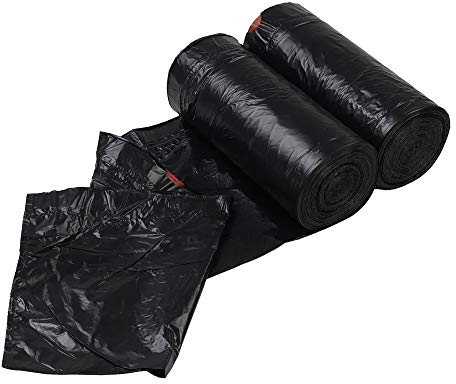 Parlynies Zugband MüLlbeutel 20 L, Home Abfallbeutel, Schwarz