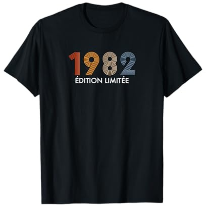 1982 Édition Limitée 44 ans anniversaire T-Shirt