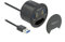Delock 3 Port Tisch-Hub 1 x USB Type-C und 2 x USB Typ-A + HD-Audio Ports, 62794