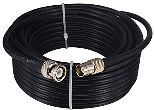 BOOBRIE Cavo Coassiale BNC Maschio Femmina 5M Cavo Coassiale RG58 Aggiornato BNC Video HD BNC Maschio a BNC Femmina Cavo 50 ohm Antenna BNC Maschio Femmina Prolunga BNC per Cavo di Alimentazione SDI