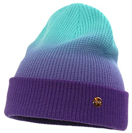SWECOMZE Unisex warme Beanie Strickmütze, Leicht Weich Feinstrick Mütze doppelt gestrickt, Herbst Winter (Lila)
