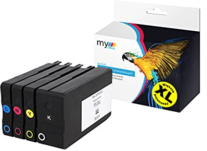MYOFFICE 953XL Tinten CMYK für HP OfficeJet Pro 7720 8720 8740 8210 8725 Kapazität 50 ml Schwarz, 25 ml CMY