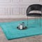 Hochflor Teppich Wohnzimmer - Einfarbig Petrol - 200x290 cm - Super Soft Polyester, Samtig-Flauschiger Flor - Fell-Teppiche für Schlafzimmer, Esszimmer, Arbeitszimmer