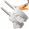 K KIRKWOOD KITCHEN Pizzaschneider, 3in1 EdelstahlPizzaschneiderrad, Pizzaroller, hochwertiges Teigrad, Schneiderklinge, scharfer Pizzaschneider mit rutschfestem Griff, Servierspatel mit Clip, 2